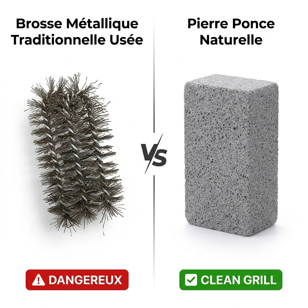 Pierre Ponce Clean Grill — Nettoyage Naturel et Sans Danger
