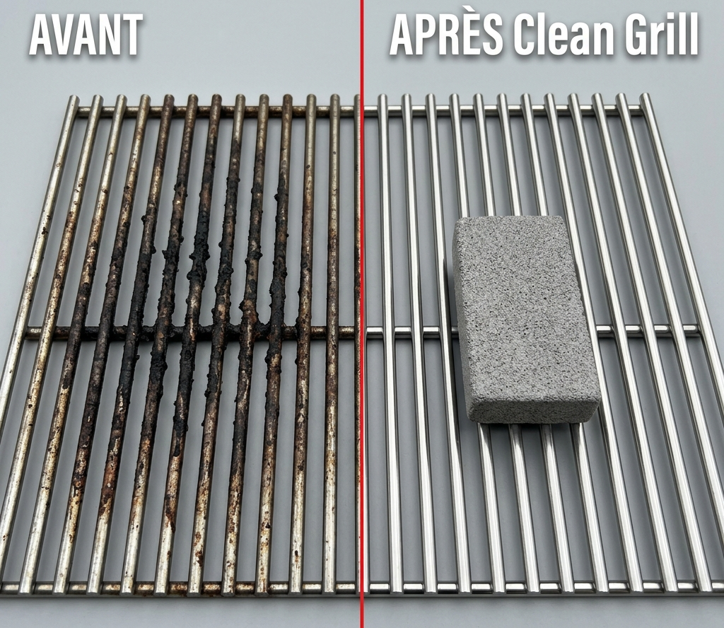 Pierre Ponce Clean Grill — Nettoyage Naturel et Sans Danger